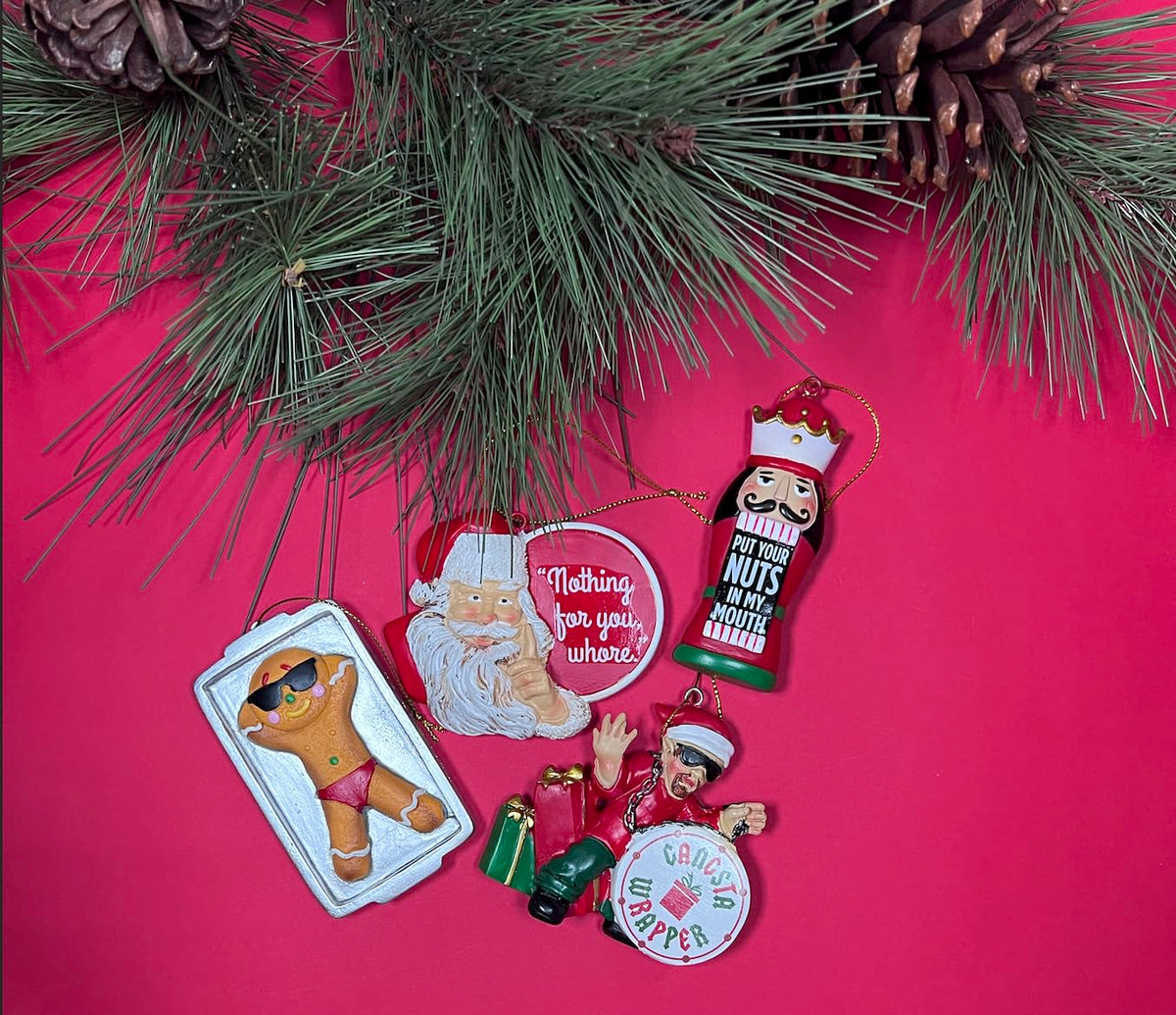 Streamline Crooked Christmas Ornament- Gingerbread Tan
