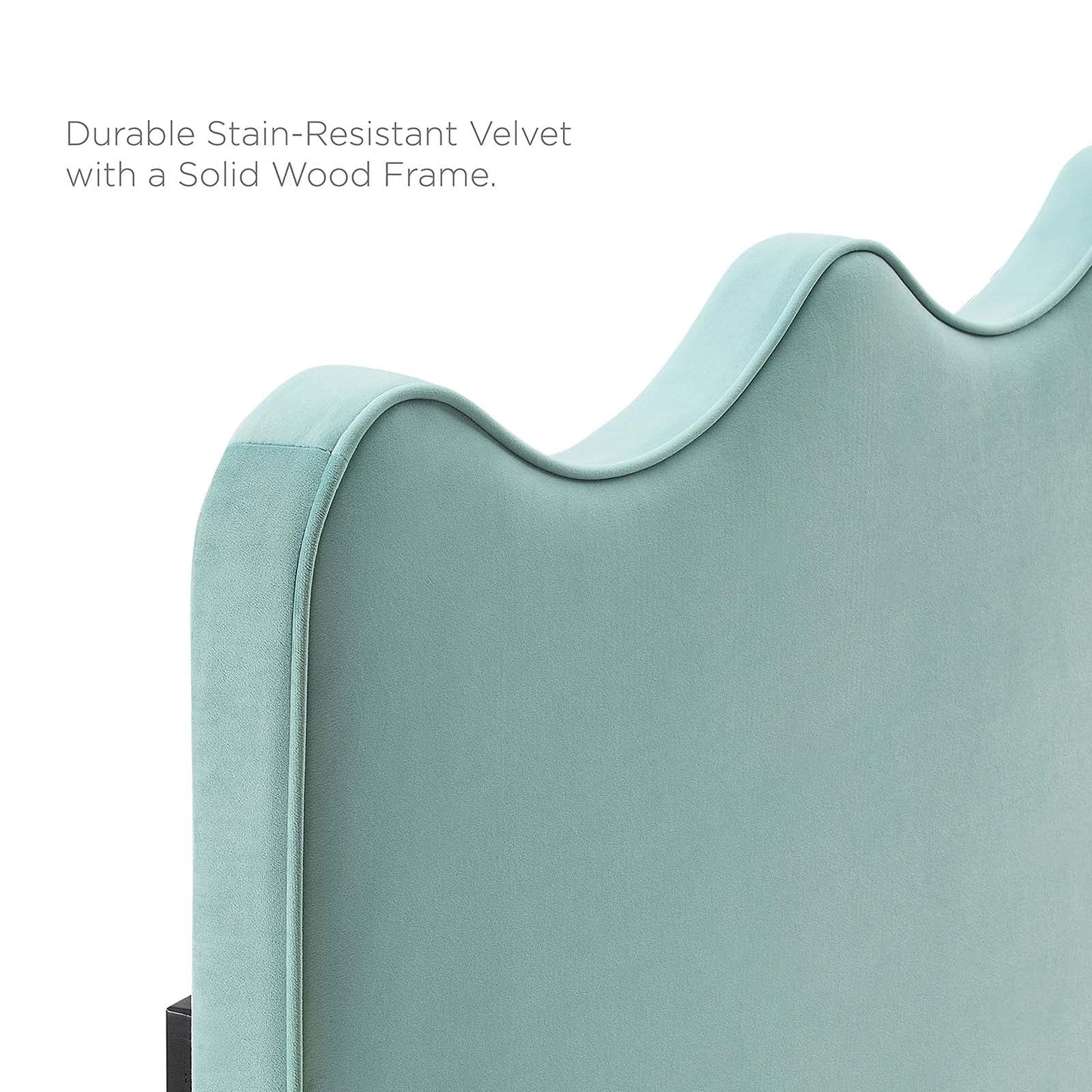 Modway Athena Performance Velvet Full/Queen Headboard in Mint