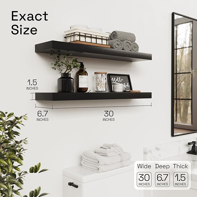 BAOBAB WORKSHOP Solid Wood Floating Shelves