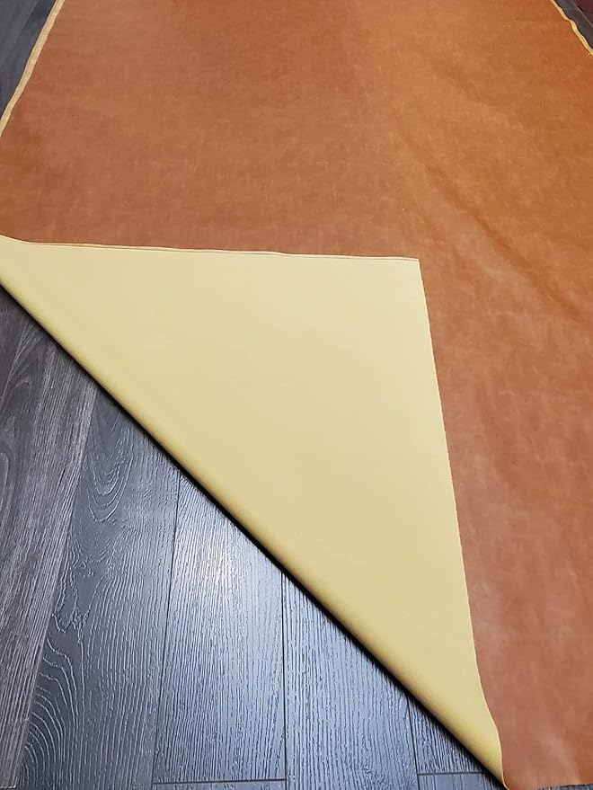 Cognac Tan Soft Faux Vegan PU {Peta Approved Vegan} Leather by The Yard