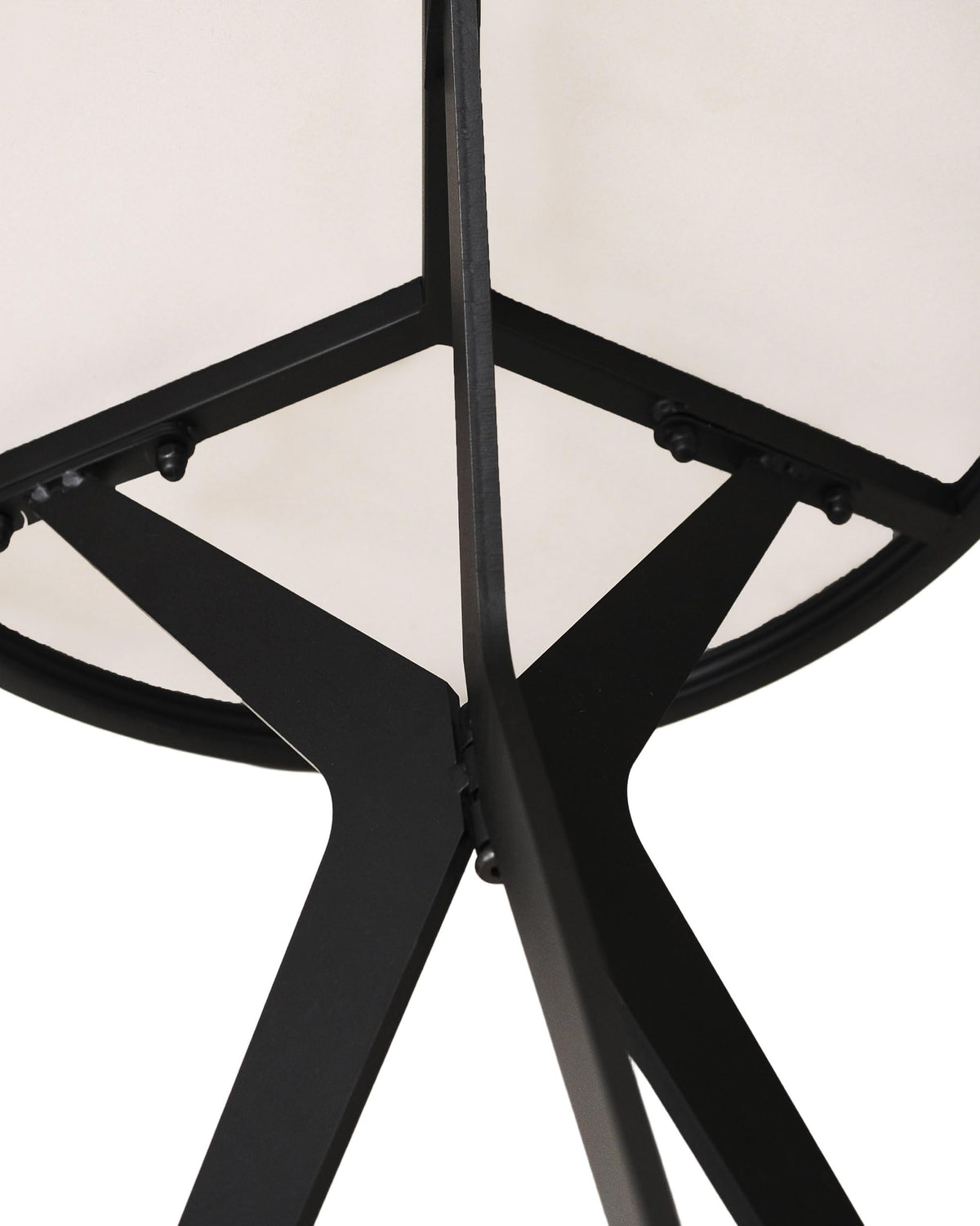 17.72" Side Table Round End Table with Marble Top and Iron Base - Modern Design for Living Room, Bedroom & Office