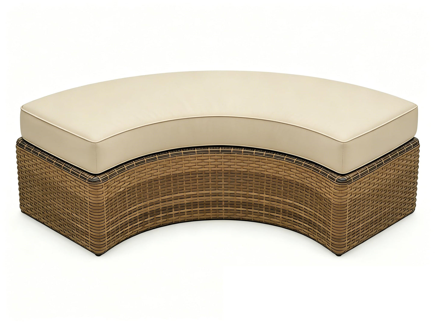 Oslimea Outdoor Curved Sofa Cushion Cover Replacement, Tan, 1-Piece