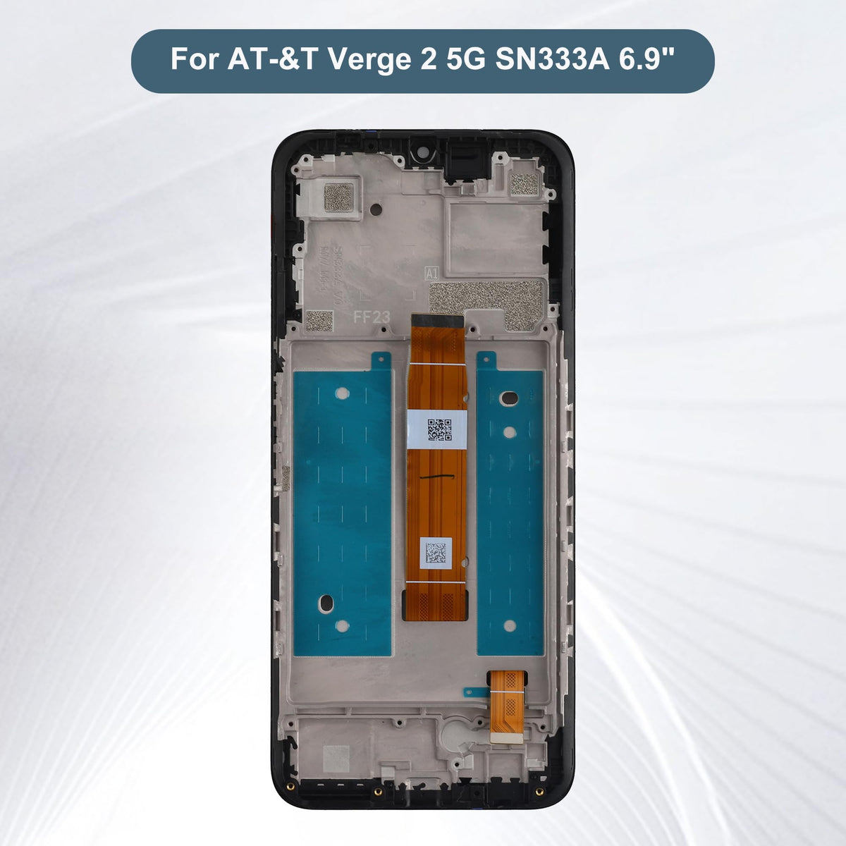 E-yiiviil Replacement LCD Display Touch Screen Digitizer Assembly Compatible with AT&T Verge 2 5G SN333A 6.9" with Tools
