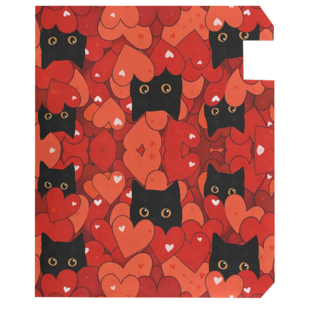 Happy Valentine’s Day Red Magnetic Mailbox Covers Love Cats Heart Kitty Mailbox Cover Over Size Full Magnet Garden Yard Porch Mail Boxes Cover Holiday Decorations 25" L x 21" W