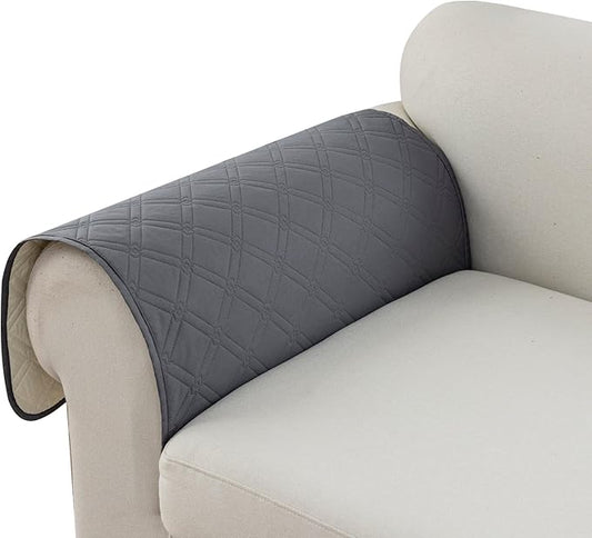 Genina Sofa Armrest Cover, Anti-Slip Armchair Slipcovers