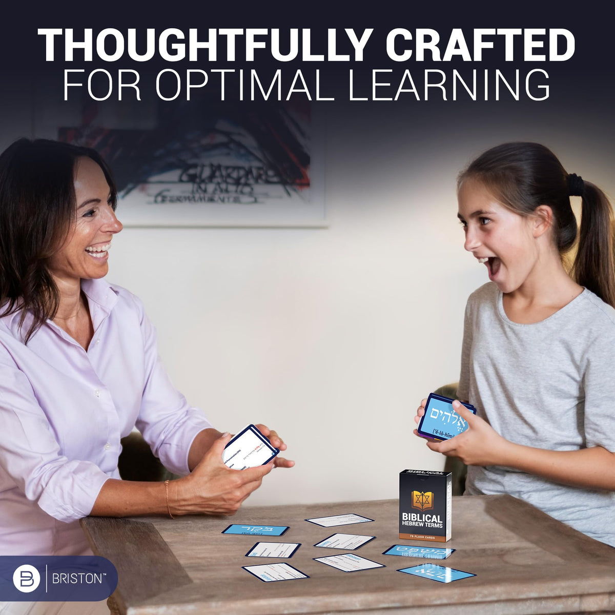 Briston Biblical Hebrew Terms Flashcards – 75 Hebrew Words with English & Scripture Verses – Audio Pronunciations Included – Learn Biblical Hebrew Language & Study Old Testament Vocabulary