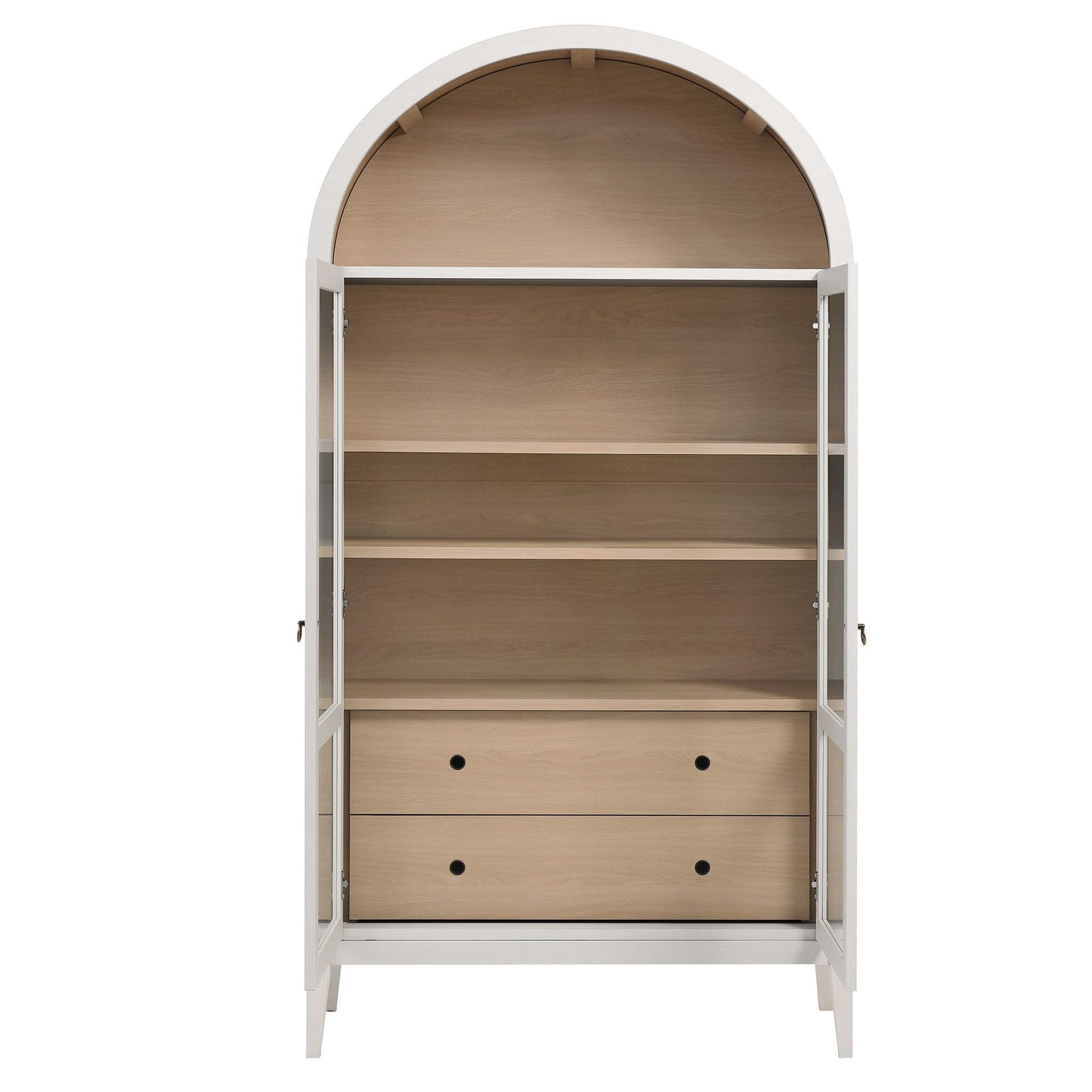 Modway Nolan Arched Storage Display Cabinet - Modern Accent Cabinet for Living Room, Dining Room