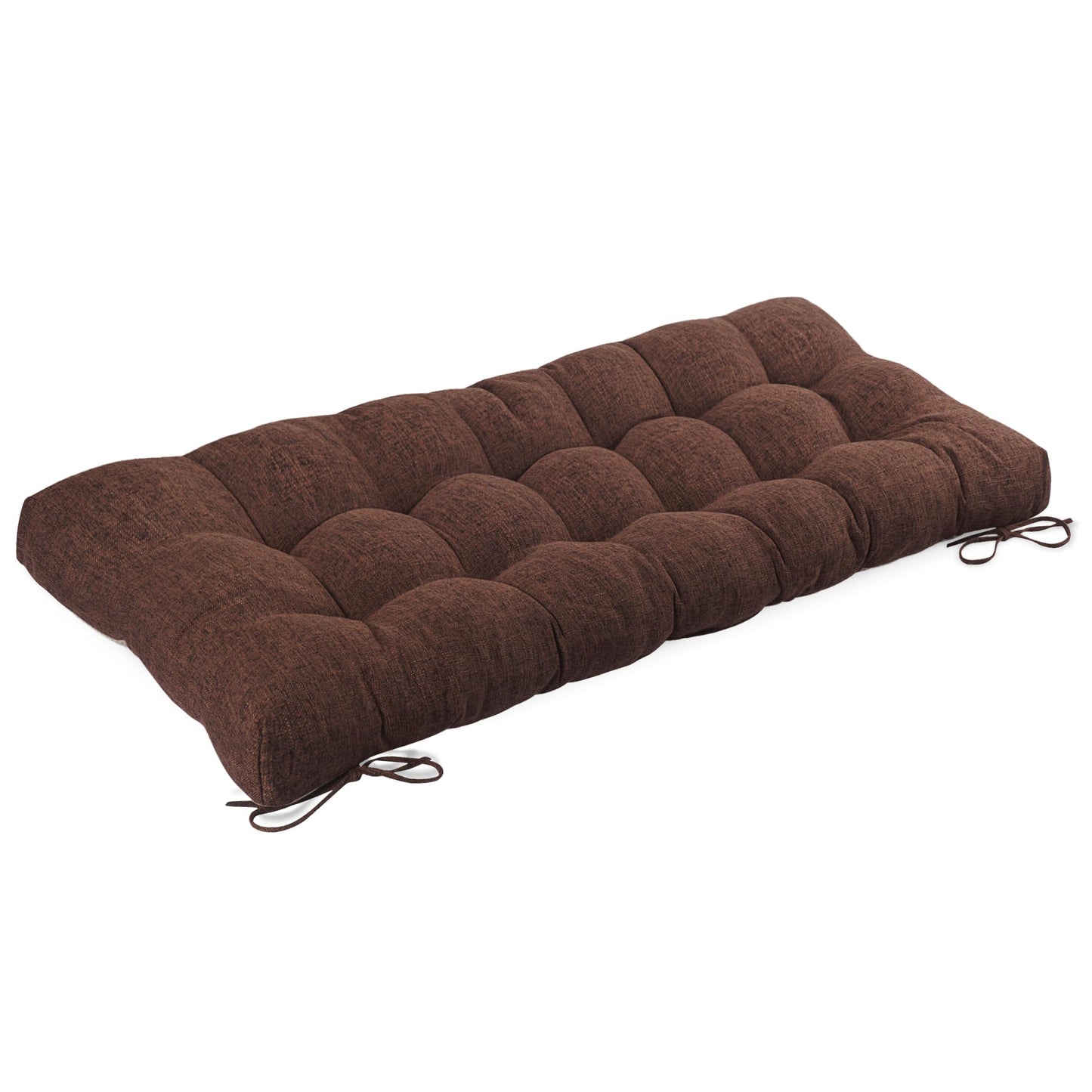 FlyGulls Bench Cushion for Indoor Furniture 48x19 inch Rectangle Bench Seat Cushion for Bay Window Entryway Bench Thick Textured Chair Cushion with Non-Slip Backing 1 Pack, Coffee