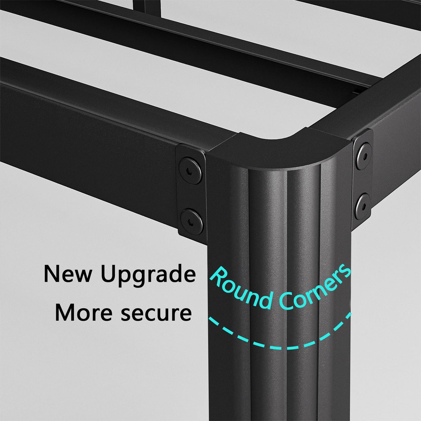 Nordicbed 14 Inch High Heavy Duty Full Size Bed Frame Metal, Platform Bed Frame Full Size No Box Spring Needed, Noise Free, Easy Assembly, Black