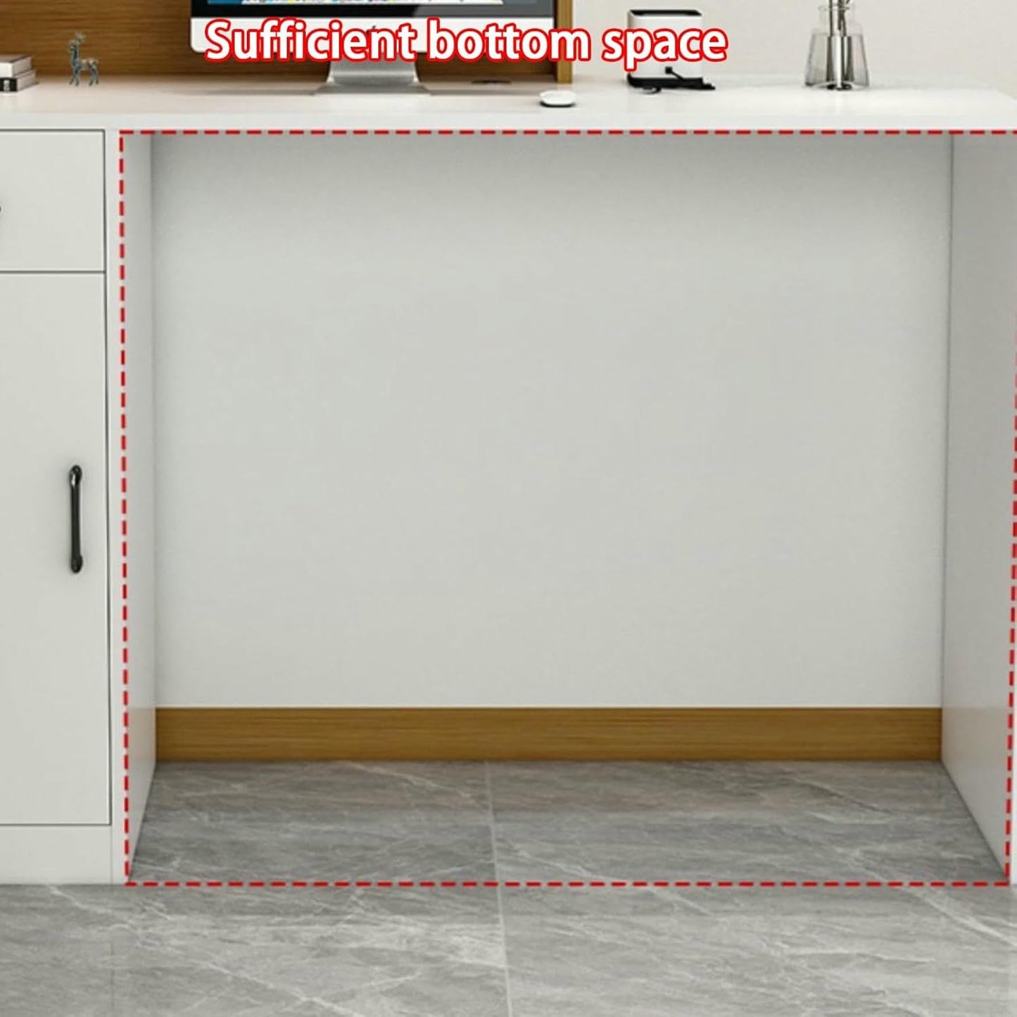 WRTYHGVGT Reception Desk, Front Counter, Reception Counter Desk, L Shaped Retail Checkout Counter with Lockable Drawers, for Lobby Hotel Beauty Salon(Natural,100cm/39.3in)