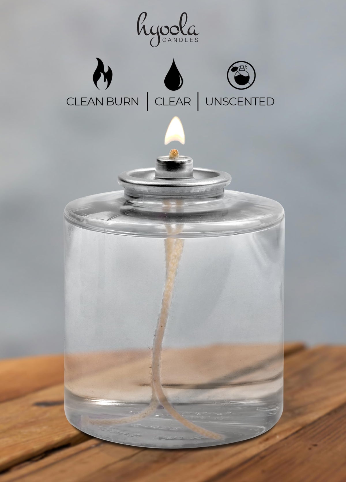 Hyoola 80 Hour Liquid Paraffin Long Burning Candles - 6 Pack - Survival and Emergency Candles