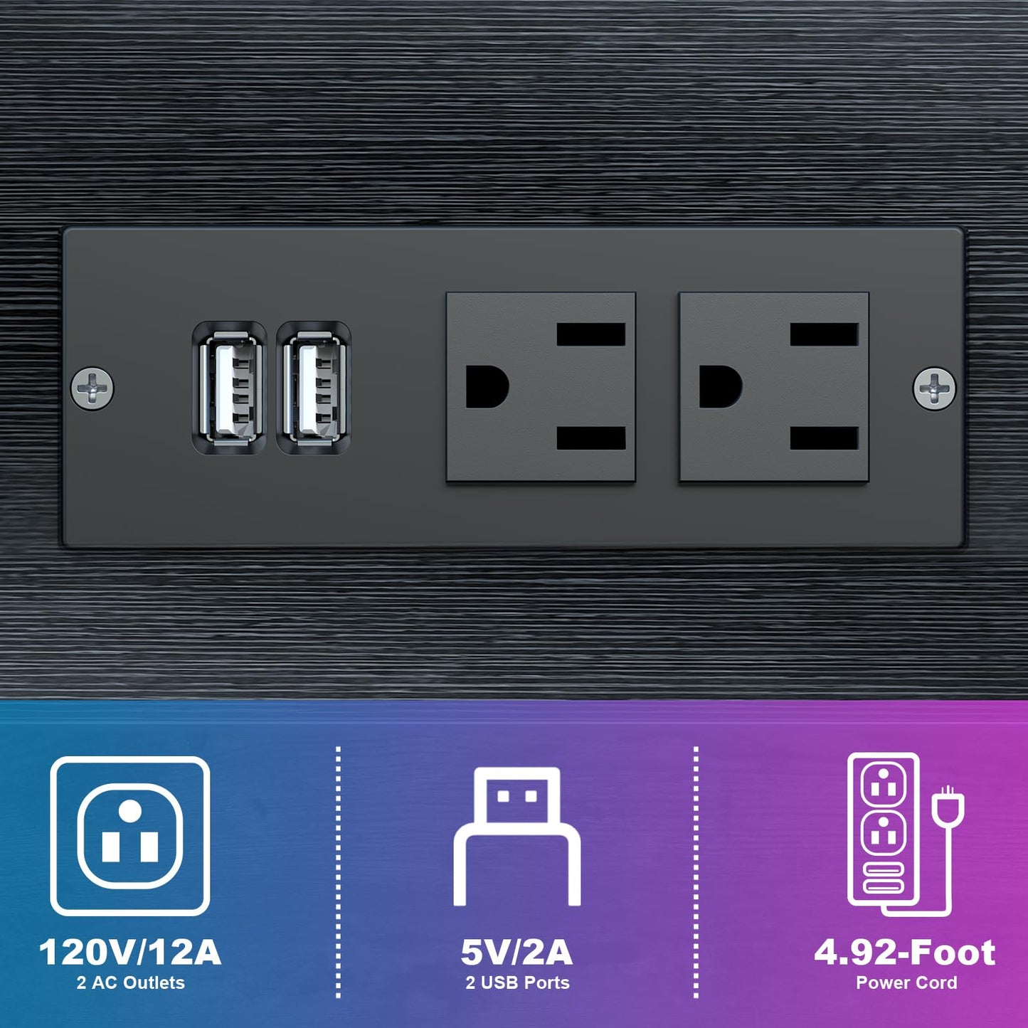 Height Adjustable Computer Tower Stand with Charge Station and USB Charging Port, 2-Tier ATX-Case Cart, Under Desk Mobile PC Stand, CPU Holder Cart with Locking Caster Wheels for Fits Most PC