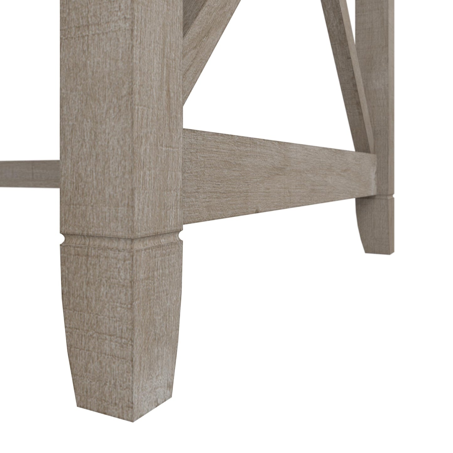 Bush Home Key West Writing Desk for Home Office in Washed Gray | 48W Small Modern Farmhouse Table