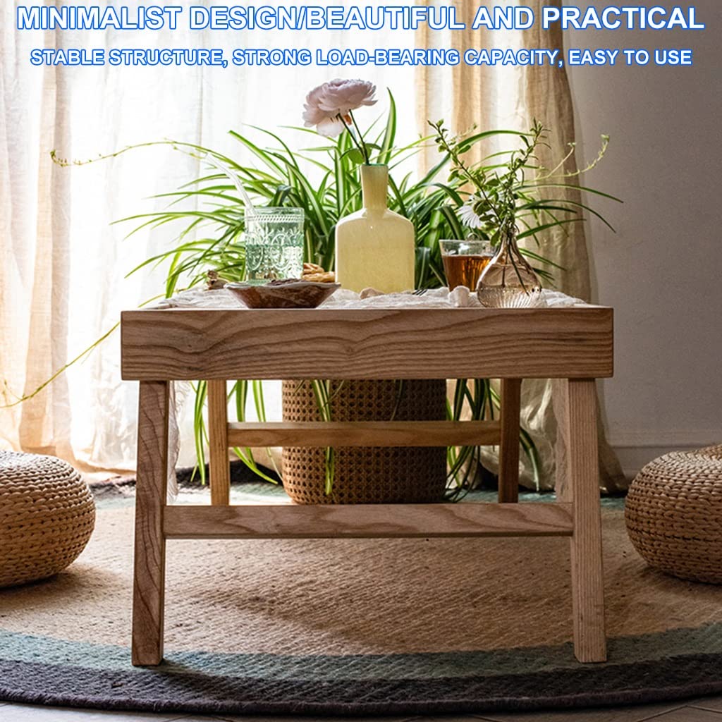 GHHDPXM Japanese Style Folding Wooden Floor Table for Living Room and Office Zen Tea Table for Floor Sitting and Cocktail Table for Small Spaces