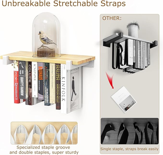 NANATI 2 Set of Floating Bookshelf