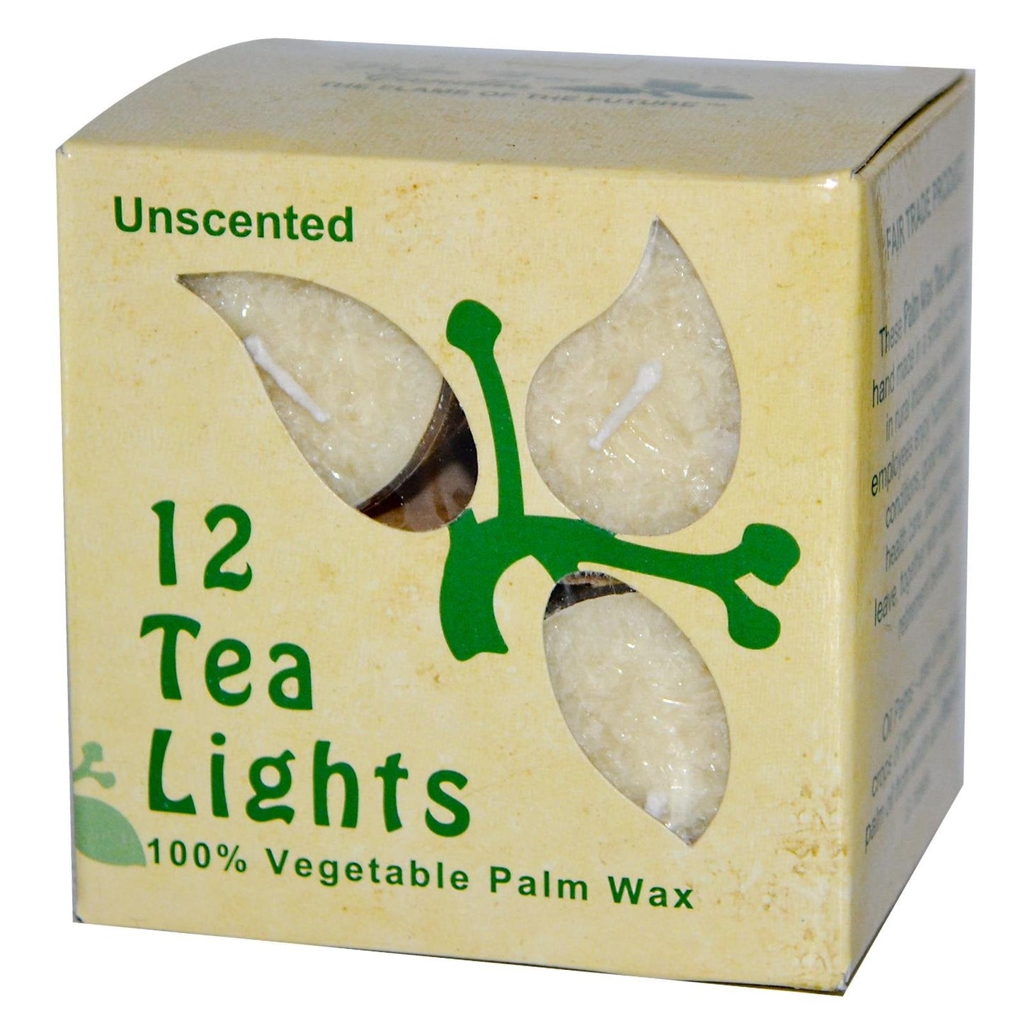 Cndl,Gls Tea Light,Cream