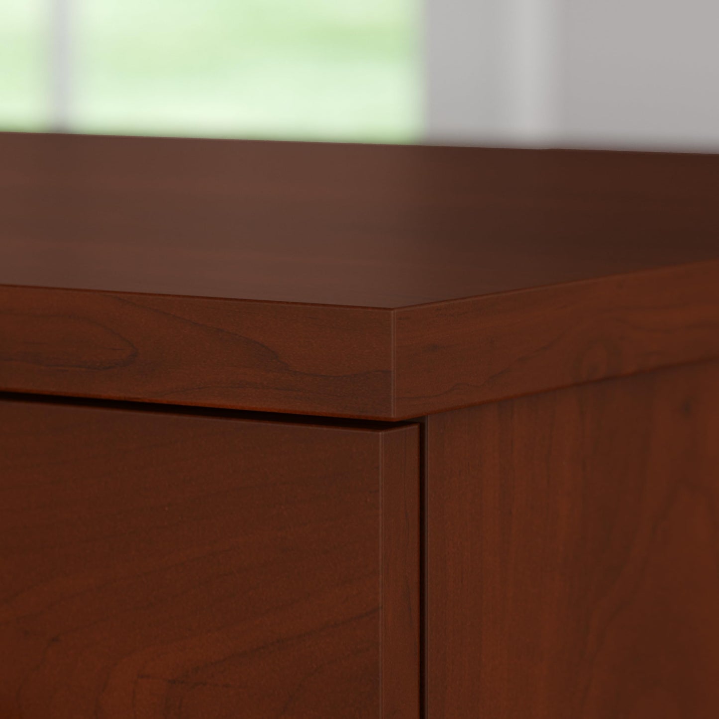 Bush Furniture 72-inch Home Office Desk with Drawers, Large Computer Table for Personal Workspace, Somerset Collection, Hansen Cherry