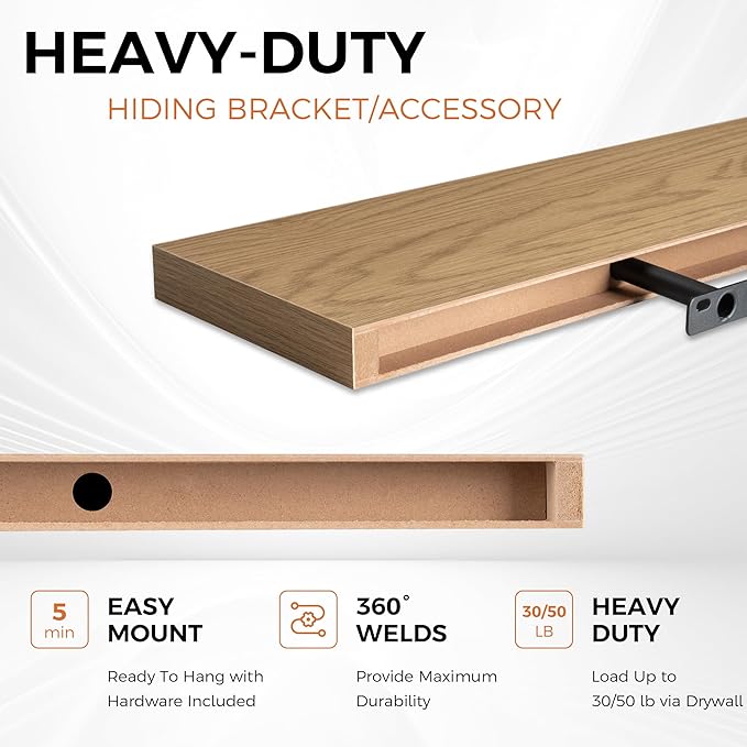 Fun Memories Floating Shelves for Wall, Floating Shelf for Living Room