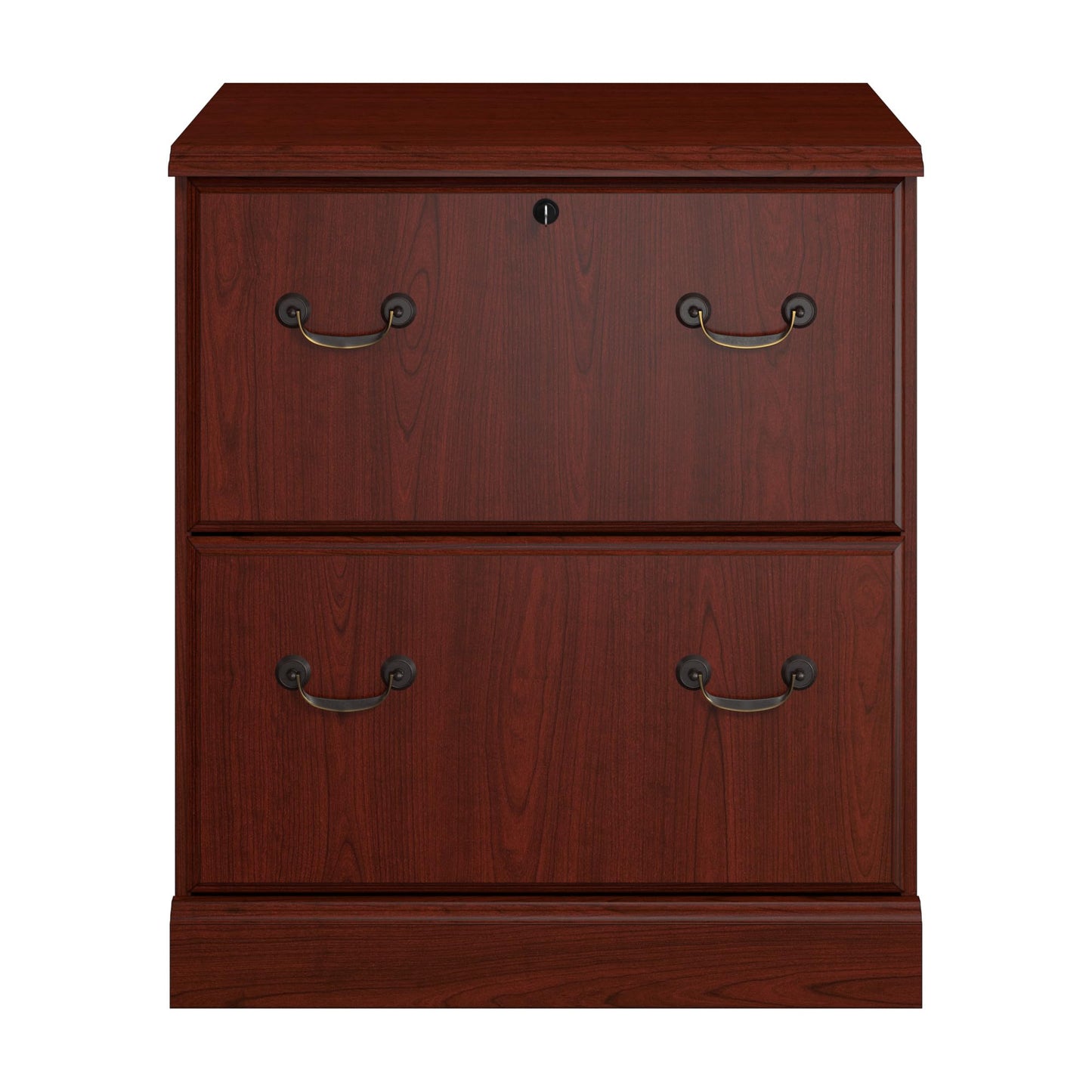 Bush Business Furniture Arlington 2 Drawer Lateral File Cabinet in Harvest Cherry, Letter, Legal, A4-Size Document Storage for Home and Professional Office