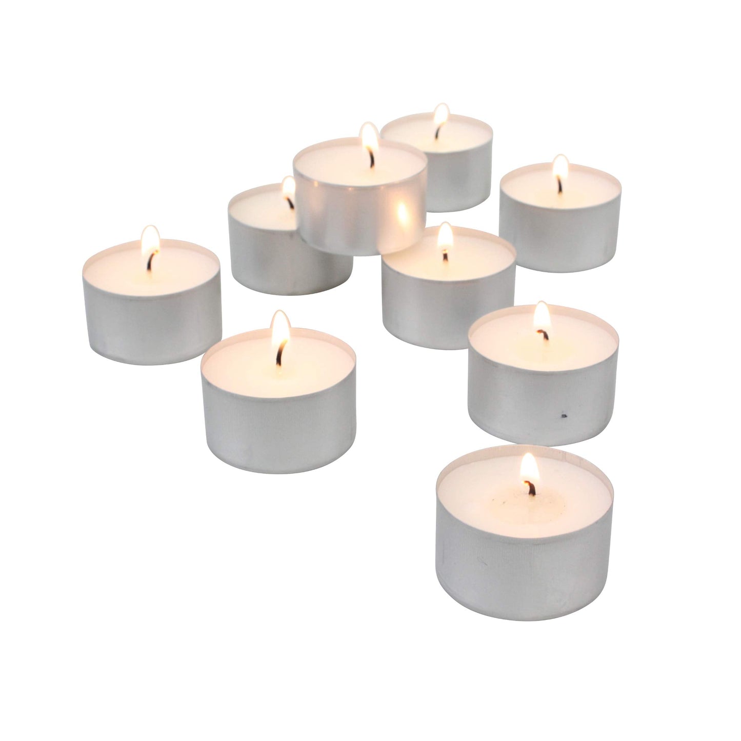 Stonebriar 600 Pack Unscented Tea Light Candles with 6-7 Hour Extended Burn Time, White, 300 Count