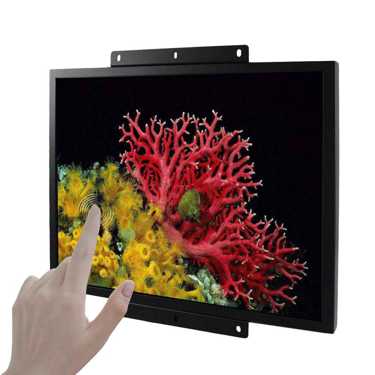 VSDISPLAY 19'' 1280x1024 IPS LCD Touchscreen Monitor 4:3 with VGA DVI Input for DIY Gaming/PC/Industrial Extra Display