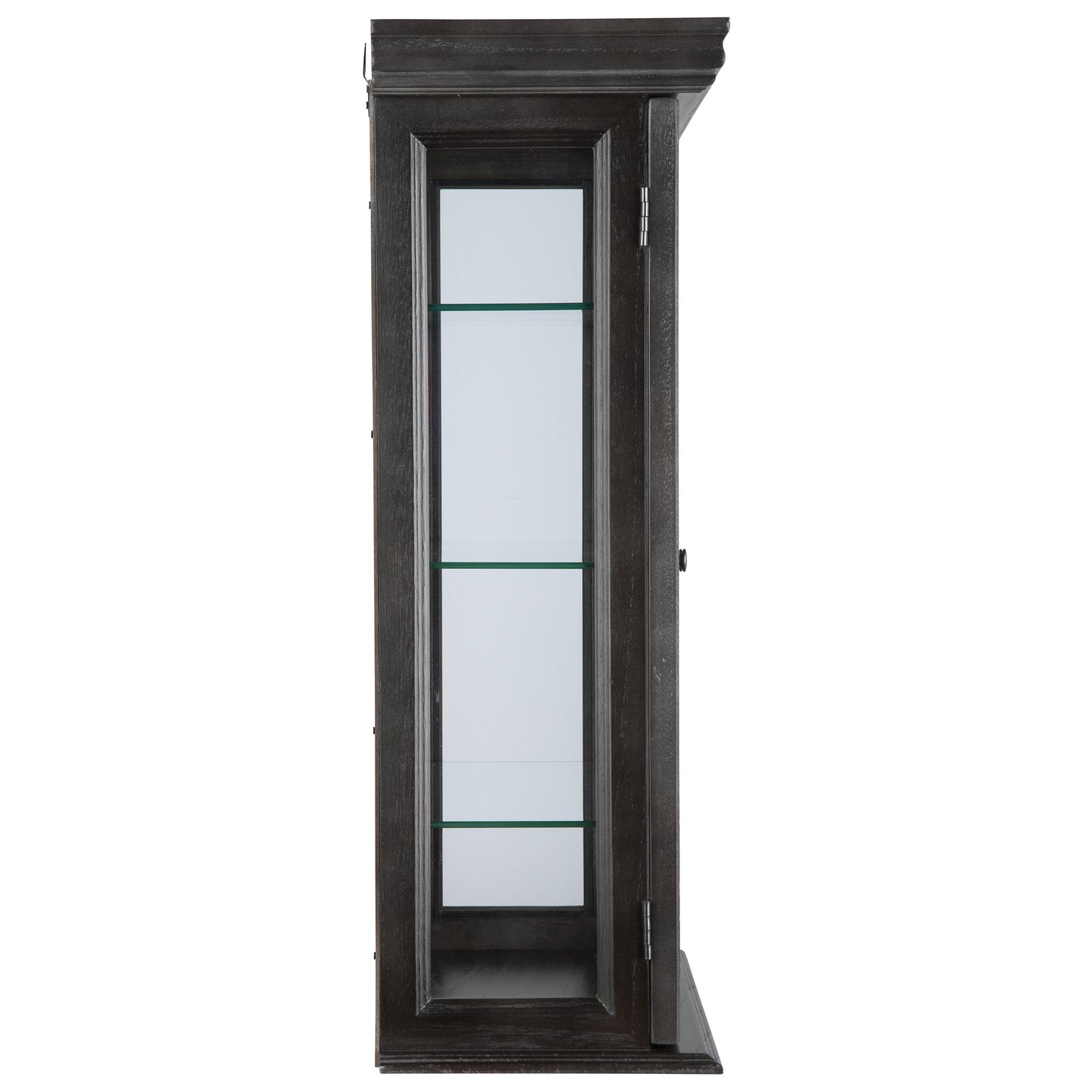 Design Toscano Country Tuscan Hardwood Wall Curio Cabinet: Ebony Black Finish