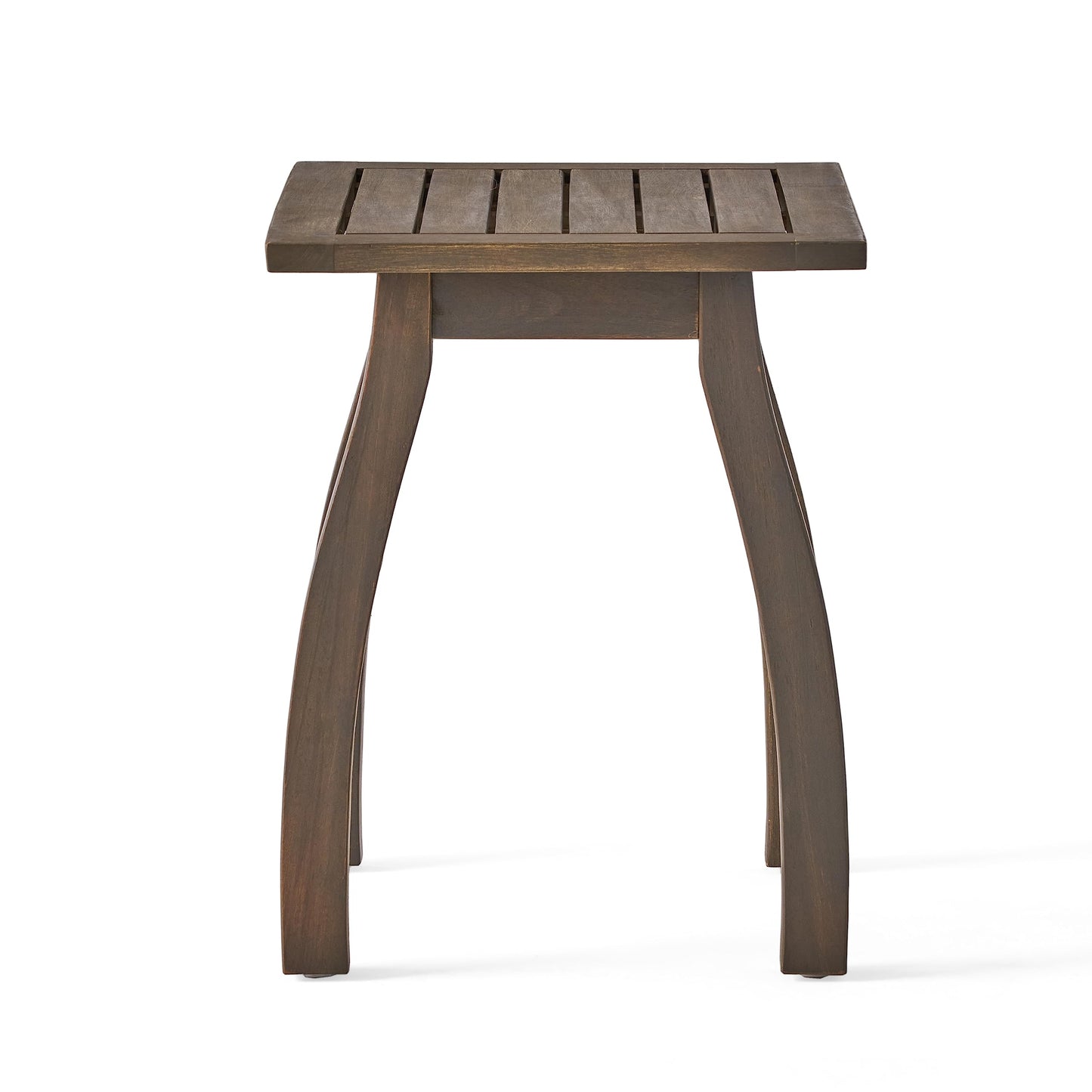 Christopher Knight Home Sadie Outdoor Acacia Wood Accent Table, Gray Finish