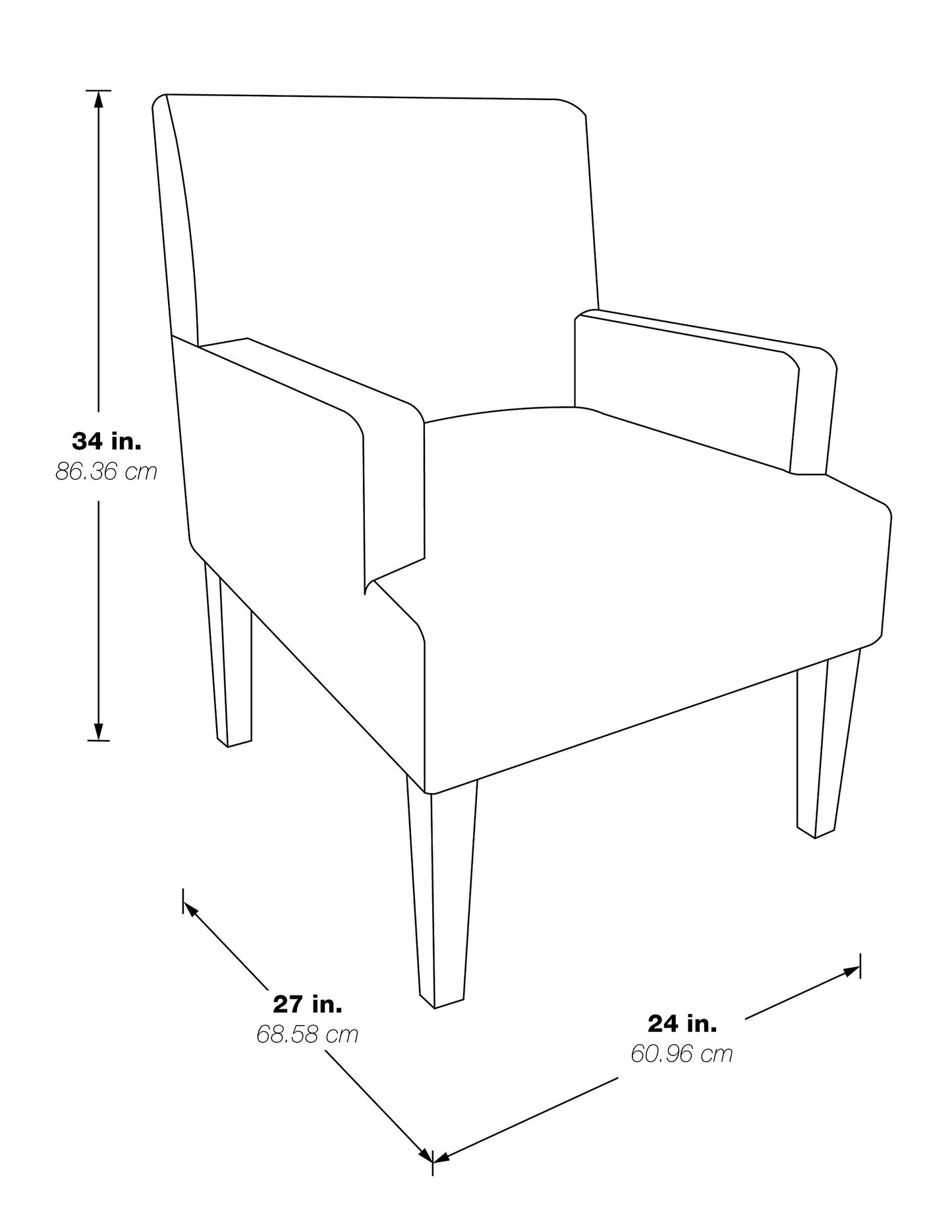 OSP Home Furnishings Main Street Upholstered Guest Chair with Espresso Finish Accents, Green Fabric