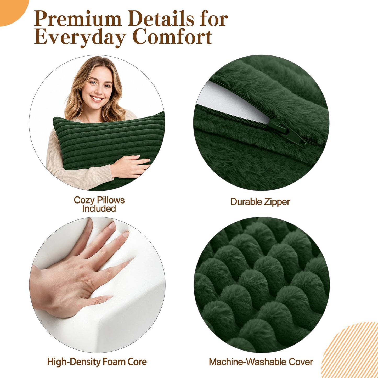 MeMoreCool Convertible Sofa Bed, Folding Floor Couch Bed Queen, Pull Out Sleeper Couch with Pillows, Fold Out Futon Sofa for Bedroom Living Room Small Space, Corduroy Green