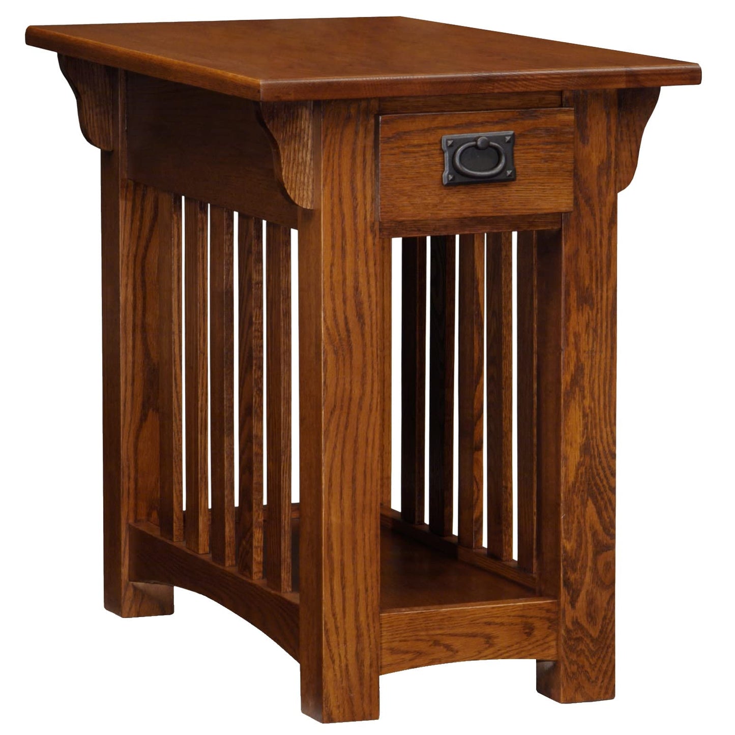 Leick Home Mission Impeccable Bookshelf with Drawers + Side Table