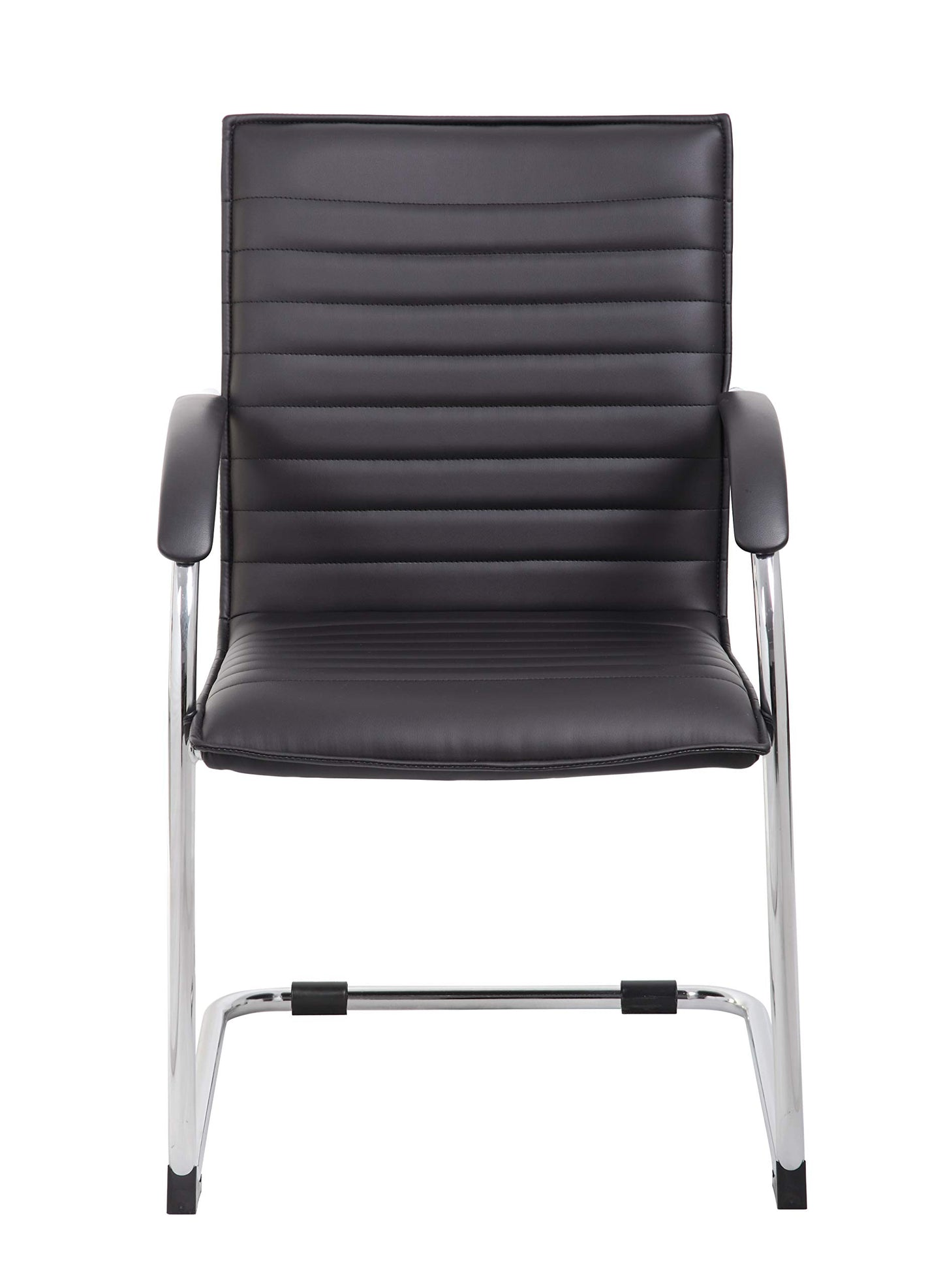 Boss Office Products Vinyl Side Chair (Set of 2), Black