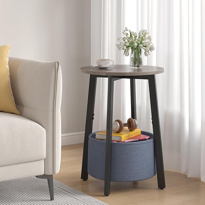 sthmec Small Round Side End Table Set of 2