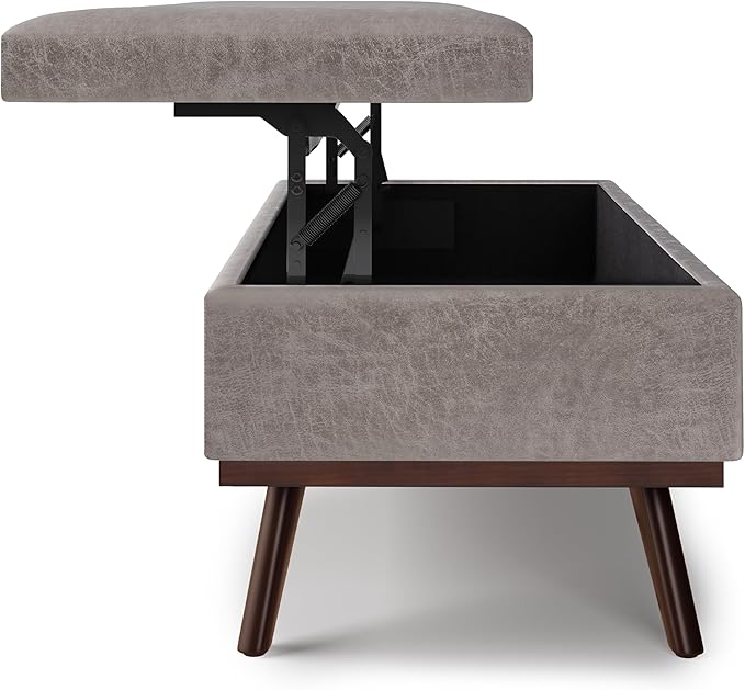 SIMPLIHOME Owen Lift Top Coffee Table Storage Ottoman