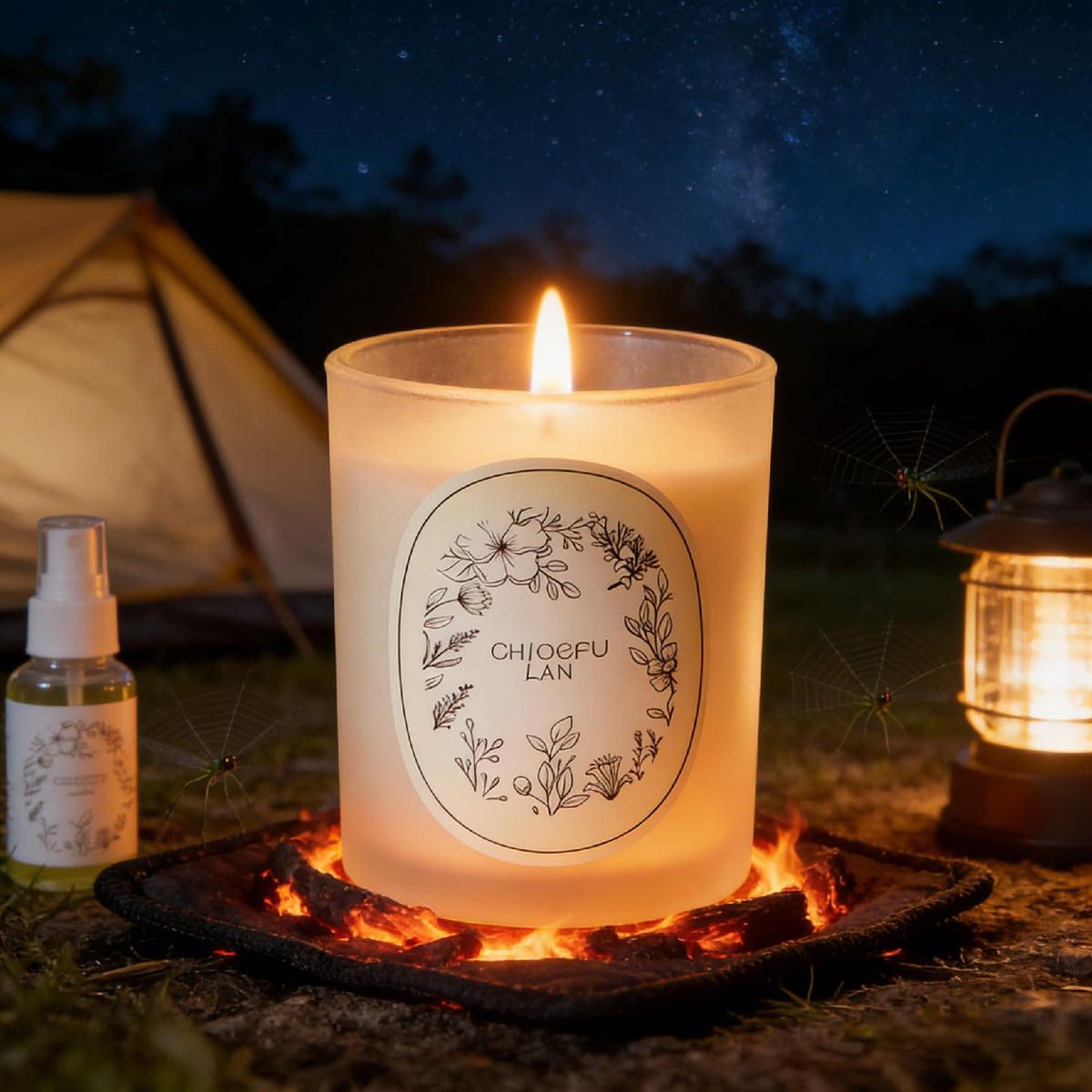 Scented Candle, Round Frosted Atmosphere, Suitable for Home 3-in-1 Set (Gardenia/Jasmine/Osmanthus)