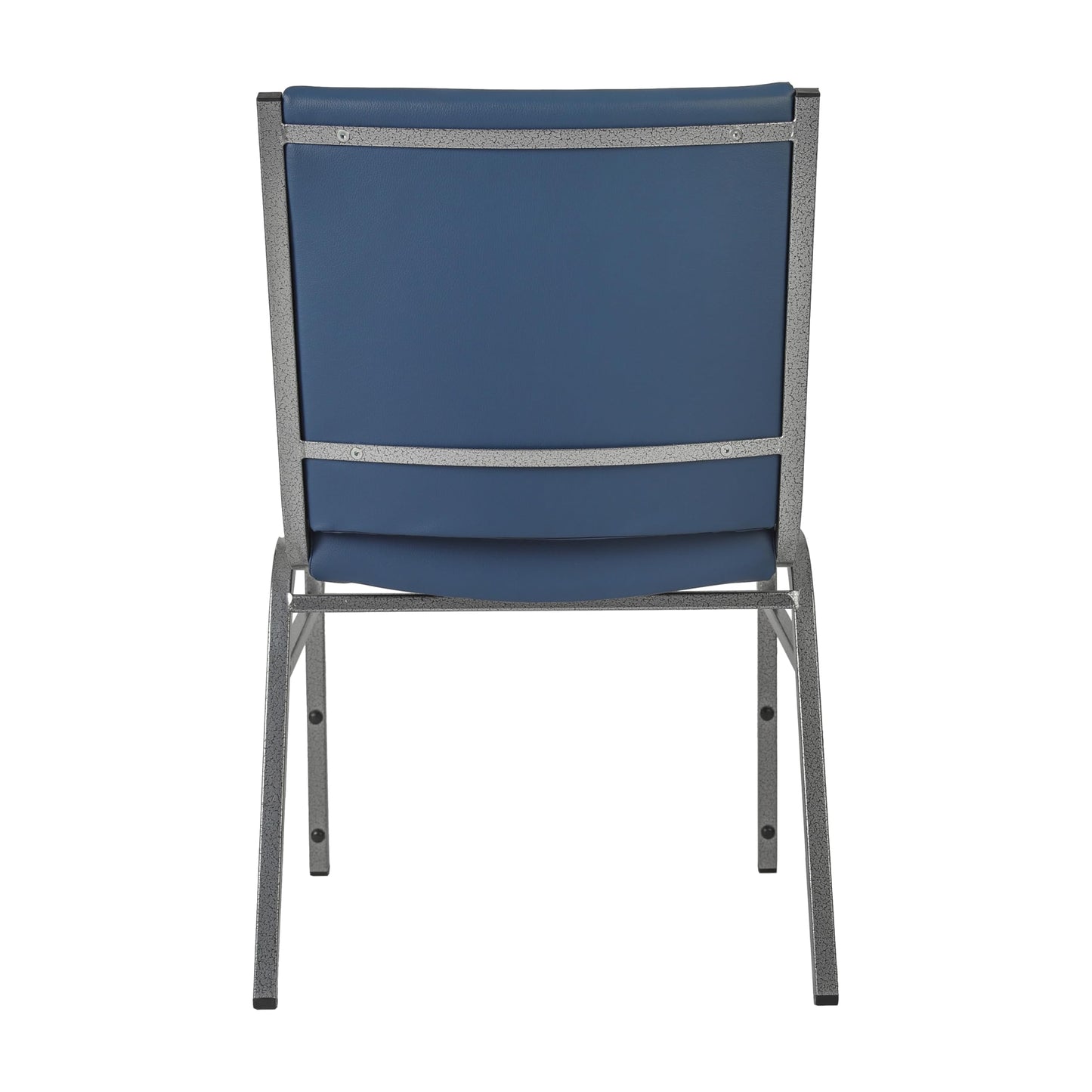 Flash Furniture Hercules Heavy-Duty Vinyl Lobby Chair with Ganging Bracket and Cushioned Seat, Stacking Chair for Waiting Rooms/Offices, Navy