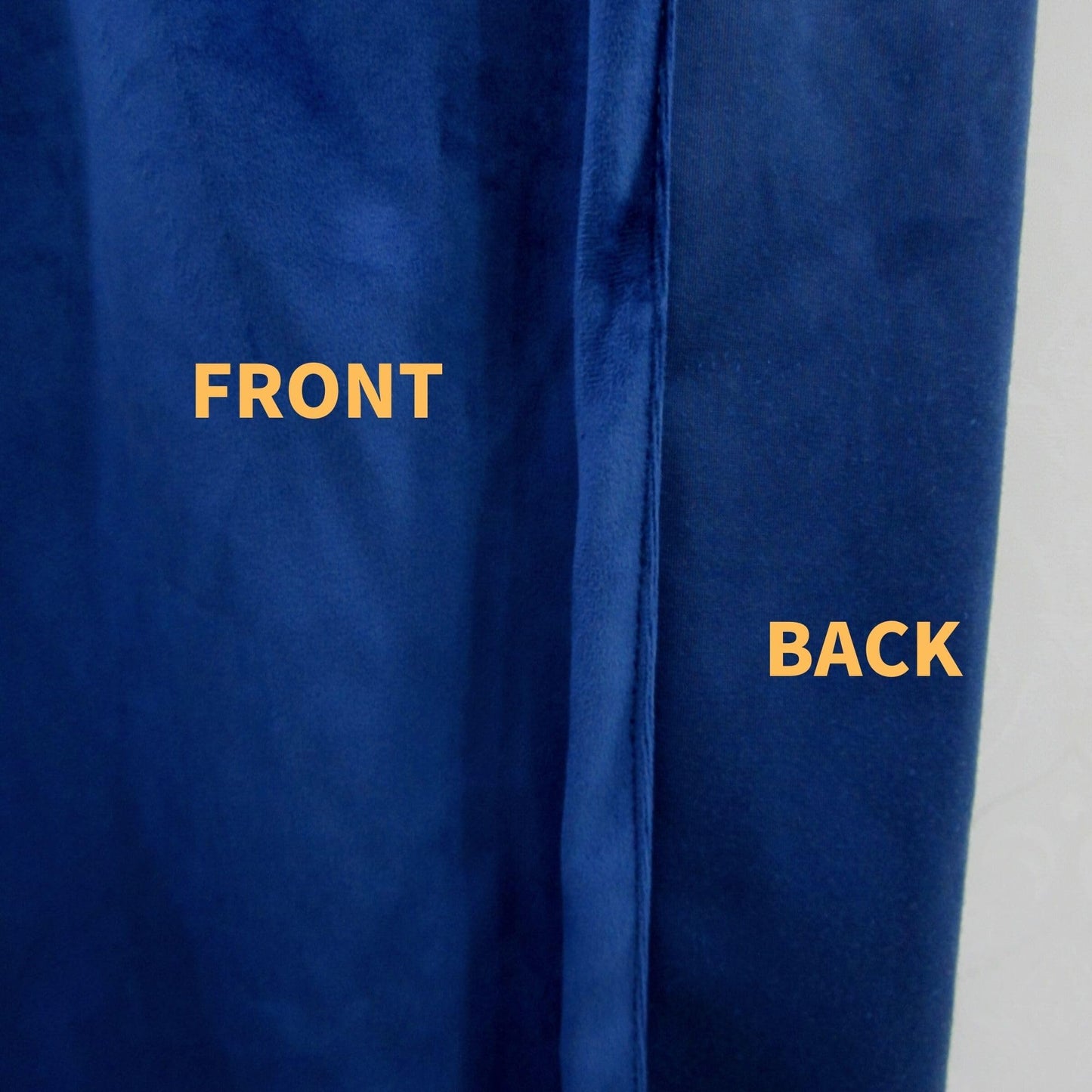 Aljctns Navy Blue Velvet Curtains 90 inches Long Luxury 85% Blackout Curtains for Bedroom Living Room,Thermal Insulated Super Soft Window Drapes Rod Pocket & Back Tab, 52" W x 90" L, 2 Panels