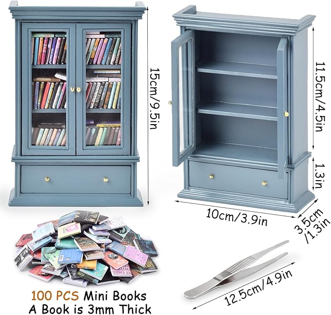 Anxiety Bookshelves, Anxiety Bookshelf, Handcrafted Mini Bookshelf
