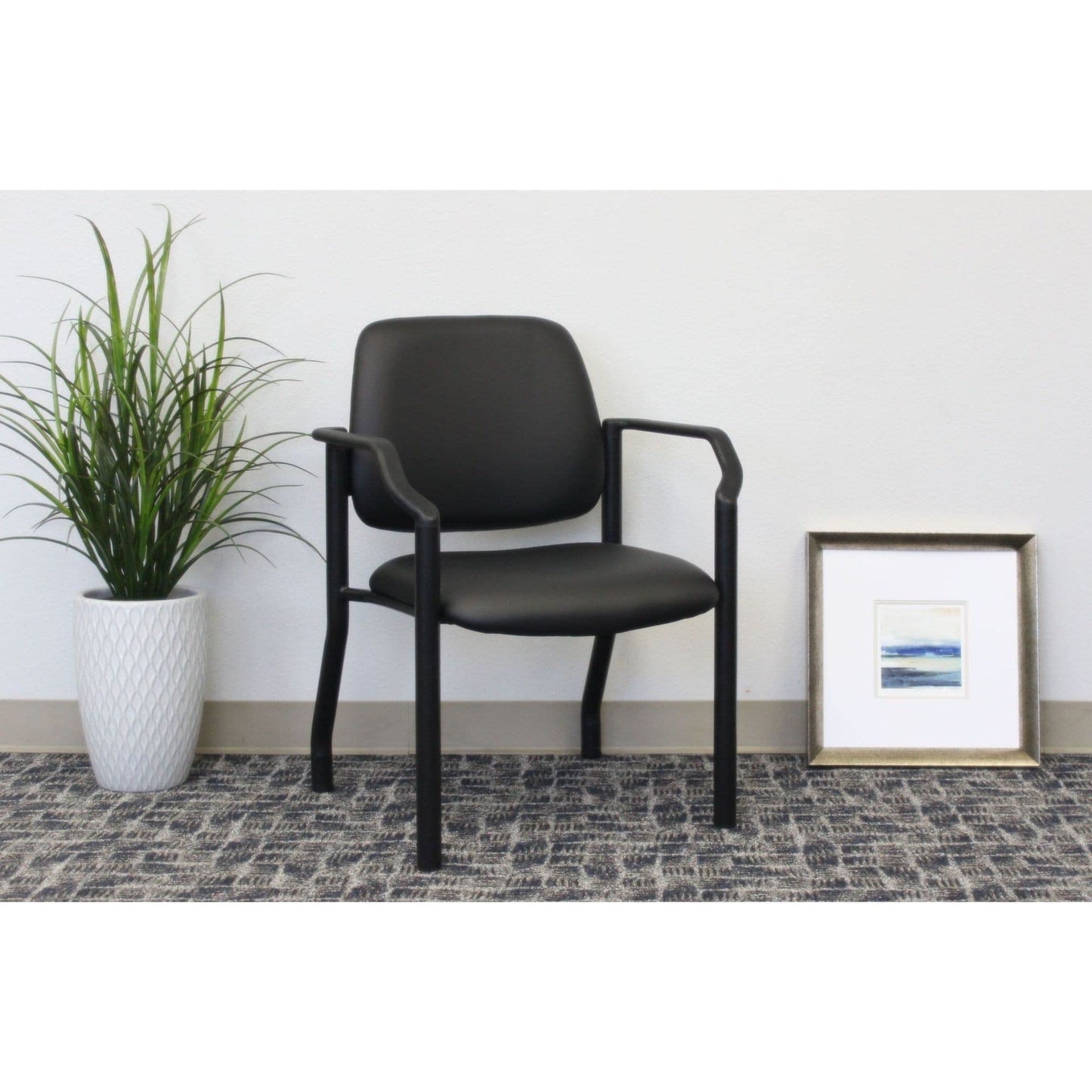 Boss Office Products Guest Chair 500 lb. Weight Capacity in Black