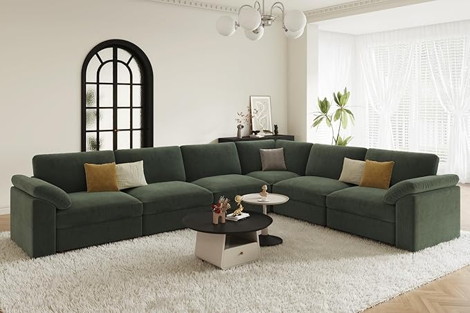 EASE MOOSE Oversized Sectional Modular Sofa, Large L Shape Sectional Couch Wide