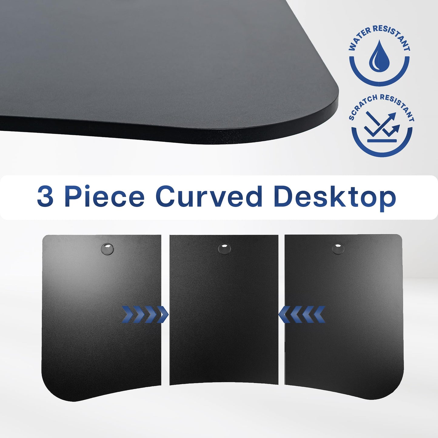VIVO 63 x 32 inch Universal Table Top for Standard and Sit to Stand Height Adjustable Home and Office Desk Frames, Black Desktop, DESK-TOP1B