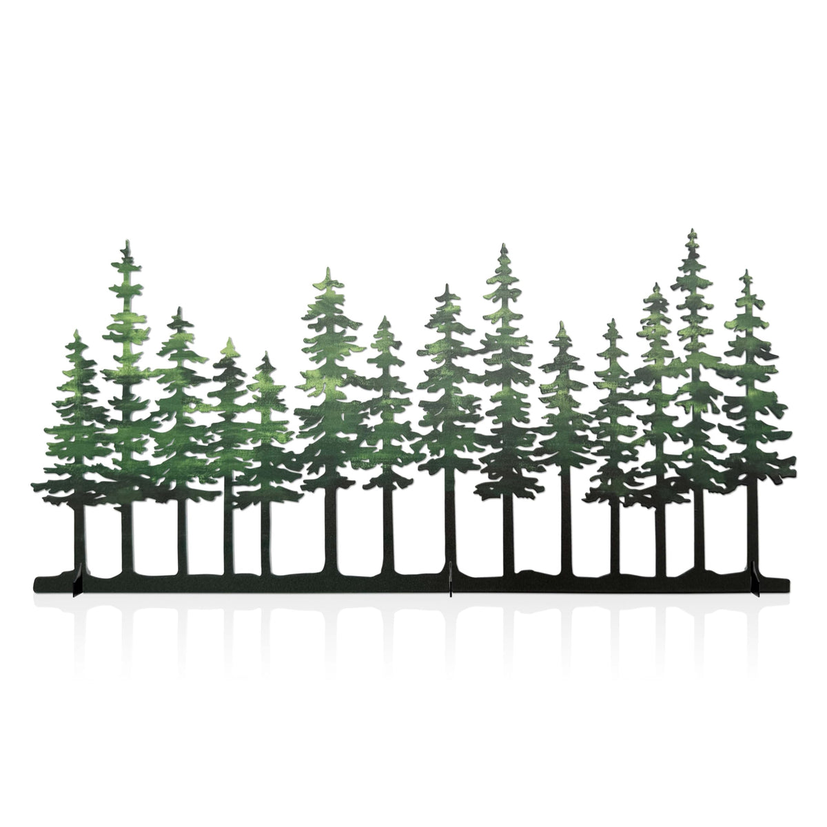 Metal Pine Tree Decor, Cabin Forest Tree and Nature Rustic Tabletop Decor, Mantel Centerpieces Shelf Decorations, Housewarming Gifts for Home Farmhouse Living Room Bedroom(Green)