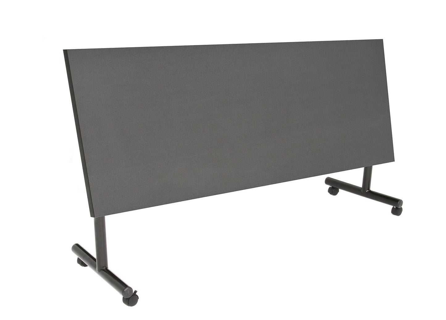 Regency Kobe 72 x 24 in. Flip-Top Training Nesting Table with Modesty Panel- Grey