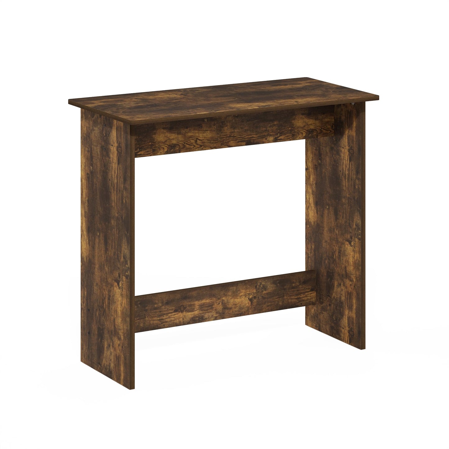 Furinno Simplistic 31-Inch Rustic Brown Computer Desk, Small Office Desk, Rectangular Home Office Desk with Drawers, Gaming Desk for Home Office, Bedroom, Study Room, Amber Pine