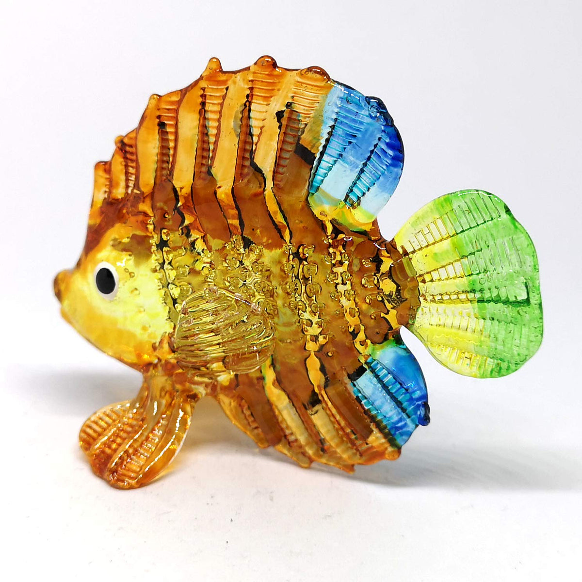 ZOOCRAFT Aquarium Handicraft Miniature Hand Blown Glass Fish Figurine Collectibles