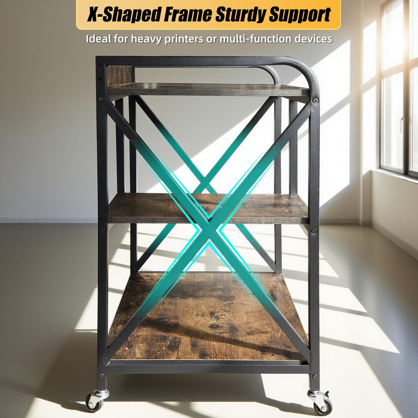 TooCust Computer Tower Stand Bundle with Printer Stand