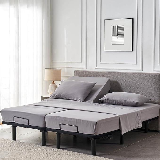 Kingnex Split California King Sheets Set