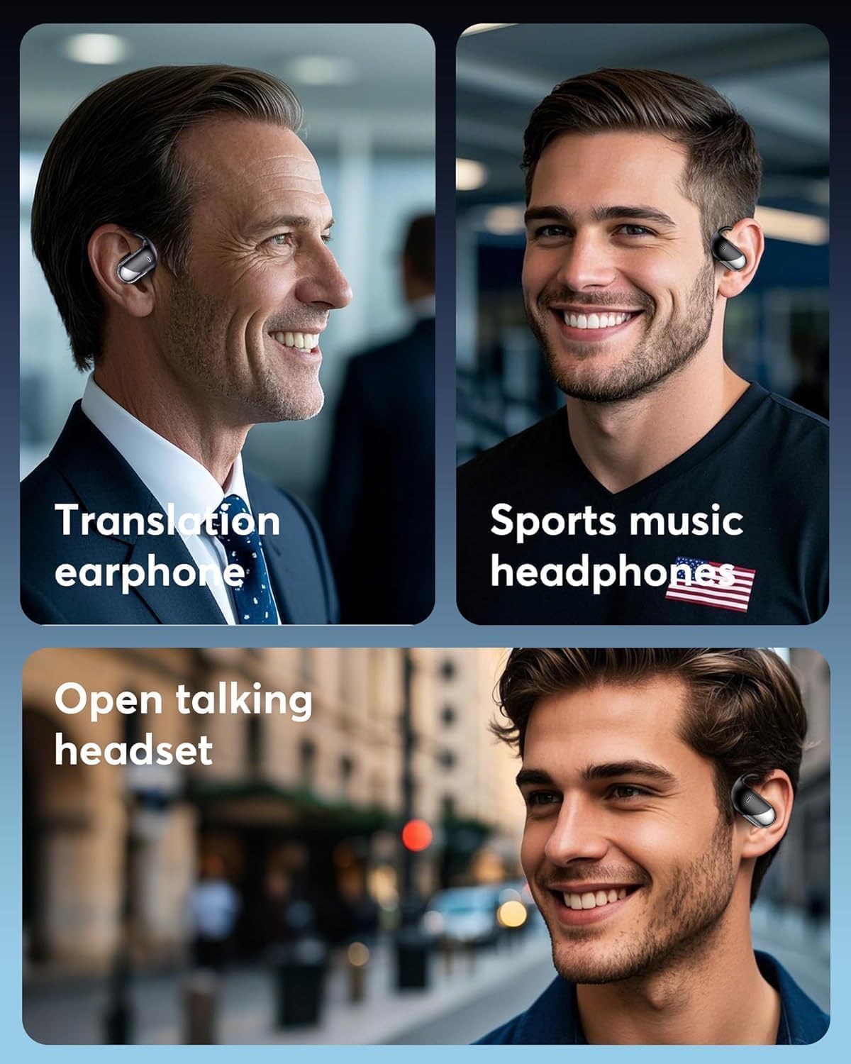 Paekole AI Translation Earbuds, Real-Time 2-Way Language Translator Device (198+ Languages), 3-in-1 Bluetooth Translating Headphones for Travel/Music/Calls, Audifonos Traductores Inglés Español
