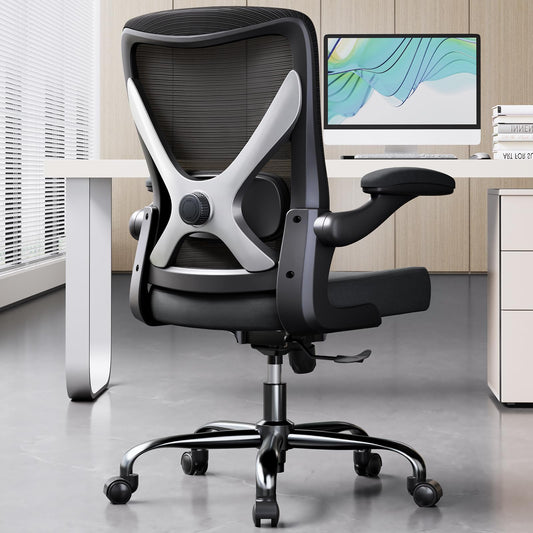 Ergalithic Ergonomic Office Chair - X-Shaped Computer Desk Chairs Comfy, Mesh High-Back Gaming Chair with Adjustable Lumbar Support, Executive Task Chair for Adults, Comfortable for Long Hours