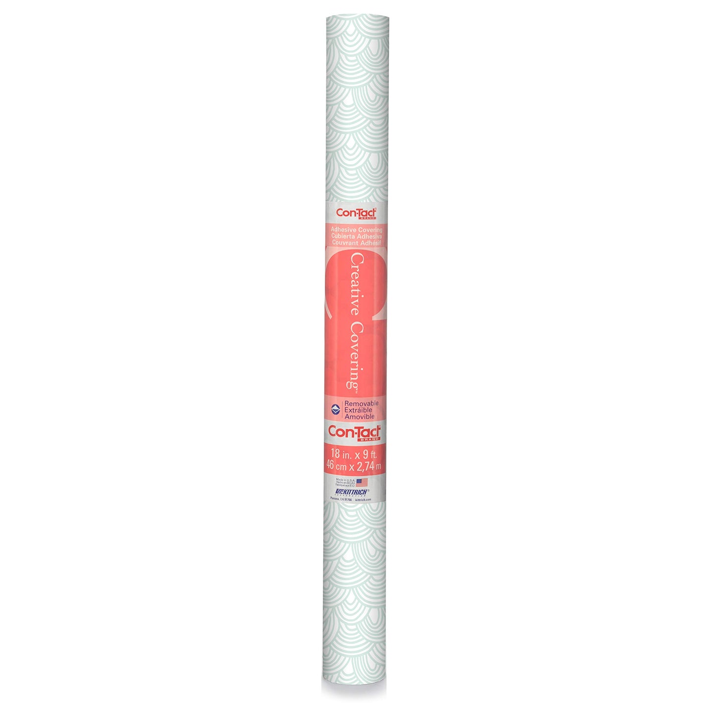 Con-Tact Brand Creative Covering Self-Adhesive Vinyl Drawer and Shelf Liner, 18'' x 9', Lagoon Mist