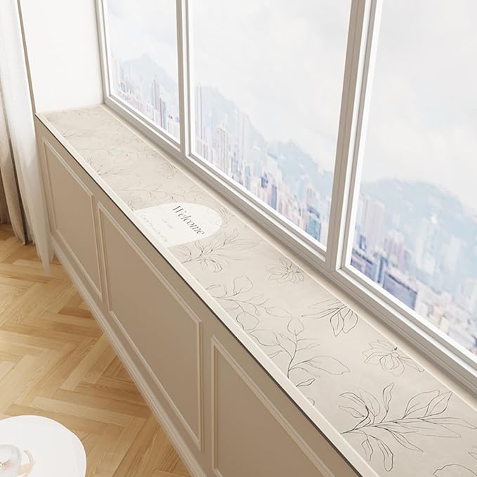 Floral Print Window Sill Cushion – Ultra-Narrow Waterproof Pad